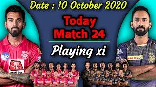 IPL 2020 - Match 24 | Punjab vs Kolkata Match Playing xi | KKR vs KXIP Playing 11 | KXIP vs KKR