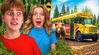 We Found a SECRET School Bus in the Woods! - THE MOVIE