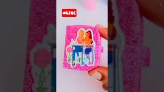 DIY miniature Barbie pencil organizer #atozcrafts #barbiecraft #youtubeshort #shorts