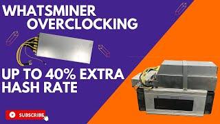 #whatsminer #overclocking gain up to 40% hashrate with one simple upgrade