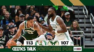 POSTGAME POD: Celtics overcome 17-point deficit to beat Giannis and the Bucks