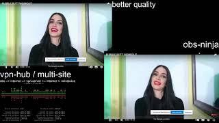 OBS: obs.ninja is good, but ndi with vpn is better - test 1