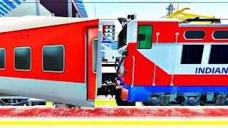 WAG-5 DE-COUPLE RAJDHANI EXPRESS | BUMPY RAILROAD | TRAIN SIMULATOR | RAILWORKS SIMULATOR | @STGGM