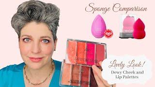 DANESSA MYRICKS Dewy Cheek & Lip Palettes & COMPARISON with BeautyBlender vs Sephora Original Sponge