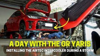 One Rainy Saturday: mini VLOG + GR Yaris Airtec intercooler installed!