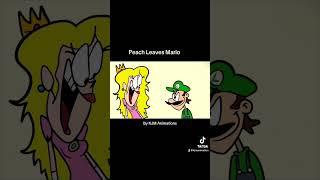 Peach Leaves Mario #animation #mario #fyp #shorts