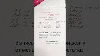 Как комфортно и эффективно закрыть долги и при это остаться с деньгами? #долги #кредиты
