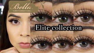 BELLA COLOR CONTACT LENSES| Elite Collection 2023 Review| *on Dark Eyes!