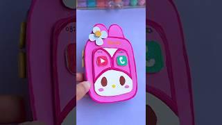 DIY kawaii Melody Mobile #shorts #tonniartandcraft #youtubeshorts #art #love #craft