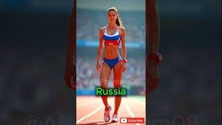 AI-Generated Olympics Runners from Different Countries #ai #shorts