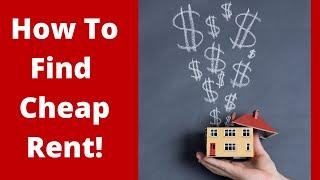 How to Find CHEAP Rent and How Not To Pay Rent living on $300 a Month.