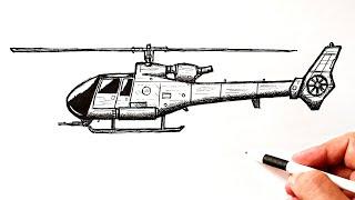 How to draw a War Helicopter