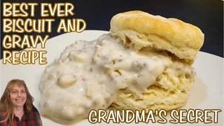 Grandma's SECRET Biscuit & Gravy Recipe -The Hillbilly Kitchen's Best-Ever Biscuits & Sausage Gravy