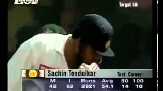 Sachin Tendulkar 1st time facing Glenn McGrath in Test Cricket