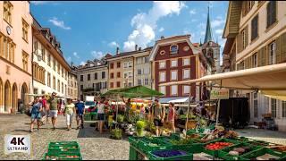 La Neuveville, Switzerland : Exploring the Historic Heart of the Bernese Jura 4k #laneuveille