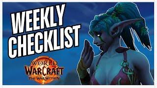 MAKE SURE YOU'RE DOING THIS! WEEKLY WAR WITHIN SEASON 1 CHECKLIST