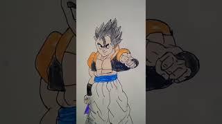 How to make gogeta drawing ## pawan art and craft