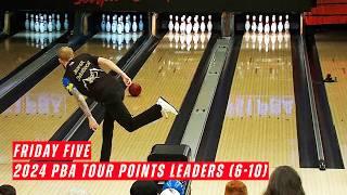 Friday Five - 2024 PBA Tour Competition Points Final Standings (6-10)