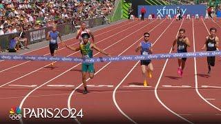 Noah Malone, Jaydin Blackwell on men's para athletics 100m podium at Prefontaine | NBC Sports