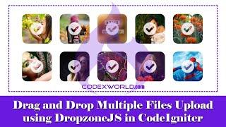 Drag and Drop File Upload in Codeigniter