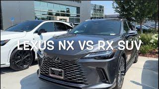 2024/2025 Lexus NX vs RX SUV Comparison