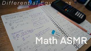 [ASMR Math Study] Differential Equations pt.3 - ASMR Writing only (No Talking) + Pencil and paper