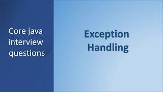 Exception handling in java | Checked & Unchecked exceptions | Exception hierarchy | Multiple catch