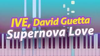 IVE, David Guetta - Supernova Love - EASY Piano TUTORIAL by Piano Fun Play