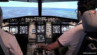 Alitalia A320 Full Motion Simulator - crosswind landing