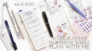 Functional Hobonichi Weeks plan with me | work planner (academic planner) wk 11 2023 | paperjoyph