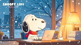 Winter Study Lofi - Hard-working study at home like Snoopy【Chillhop mix】  chill/relax/study