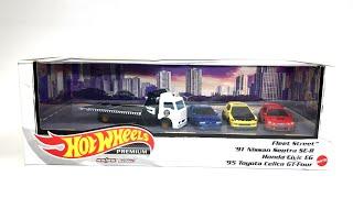 Unboxing Hot Wheels Premium Box Set 2022 - '90 Car Model