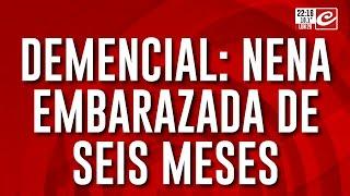 La niña fue al médico por un dolor de panza, pero está embarazada