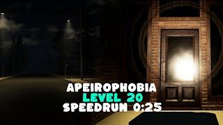 Roblox Apeirophobia Chapter 2 Level 20 Speedrun 0:25 Solo