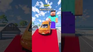 Cars VS Minecraft  | BeamNG.drive #shorts