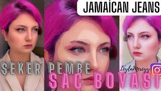 Pembe Saç Nasıl Boyanır? | Jamaican Jeans Şeker Pembe Violet ile Saç boyama