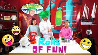 Science Experiments for kids Rolls of fun with Dr. Shnitzel's Wacky Science