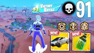 91 Elimination Solo Vs Squads "Zero Build" Gameplay Wins (NEW! Fortnite Chapter 5 Season 3)