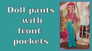 Doll Clothes Sewing Tutorial / How To Sew Doll Pants / Designs by Jude: Too Groovy Pattern