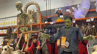 Scary Halloween Display in Home Depot Sugarland #homedepot #frankenstein #halloween #halloweendecor