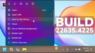 New Windows 11 Build 22635.4225 - New Context Menu Option, New Dialog UI, and Fixes (Beta)
