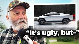 Asking Truck Guys What They Think of Tesla's Cybertruck... | TechKaboom
