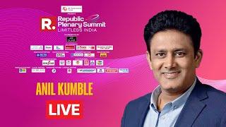 Indian Cricket Legend Anil Kumble at Republic Plenary Summit LIVE | Man With The 'Perfect 10'