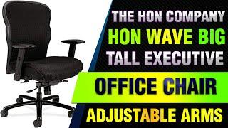 The HON Company HON Wave Big and Tall Executive Mesh Office Chair with Adjustable Arms