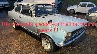 The little Vauxhall viva barn find gets a wash for the first time in years !!