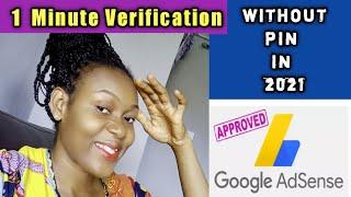 VERIFY GOOGLE ADSENSE WITHOUT PIN IN 2021 || CHANNEL REMONITIZATION / VERIFY BY EMAIL