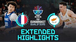 France  vs Cyprus  | Extended Highlights | FIBA EuroBasket 2025 Qualifiers