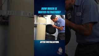 How much is water filtration?  #shorts #waterfilters #waterfiltration