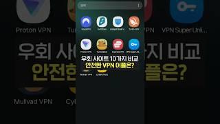 인기 VPN 어플 10가지 비교해봤습니다! TOP 3 어플은? (우회사이트, 노드, 유니콘, 보안, 어플비교)