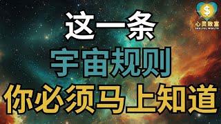 这一条宇宙规则，你必须马上知道！(错过就后悔一生) | 心灵致富 Soulful Wealth